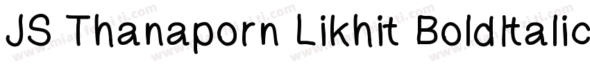 JS Thanaporn Likhit BoldItalic字体转换